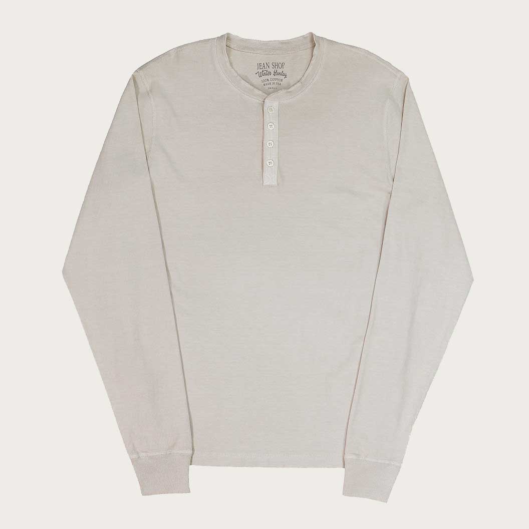 HEAVY WEIGHT LS HENLEY - ASH