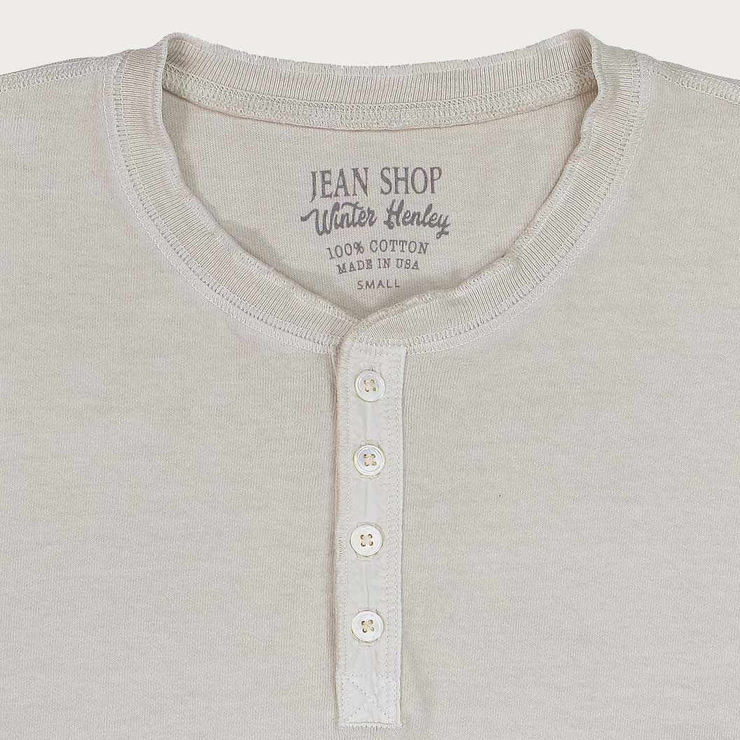 HEAVY WEIGHT LS HENLEY - ASH