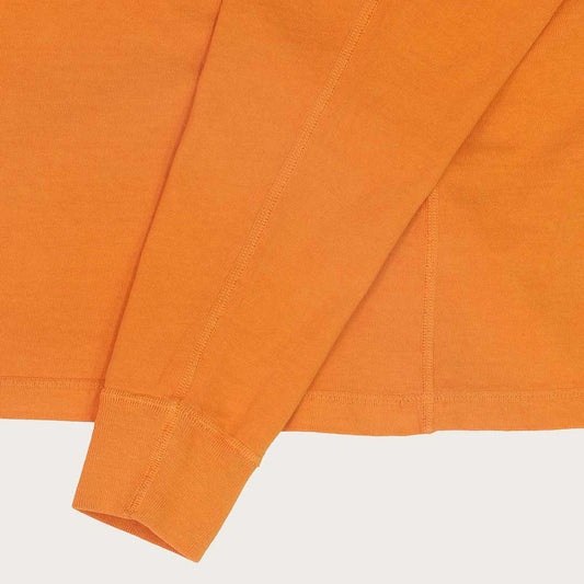 HEAVY WEIGHT LS HENLEY - JS ORANGE