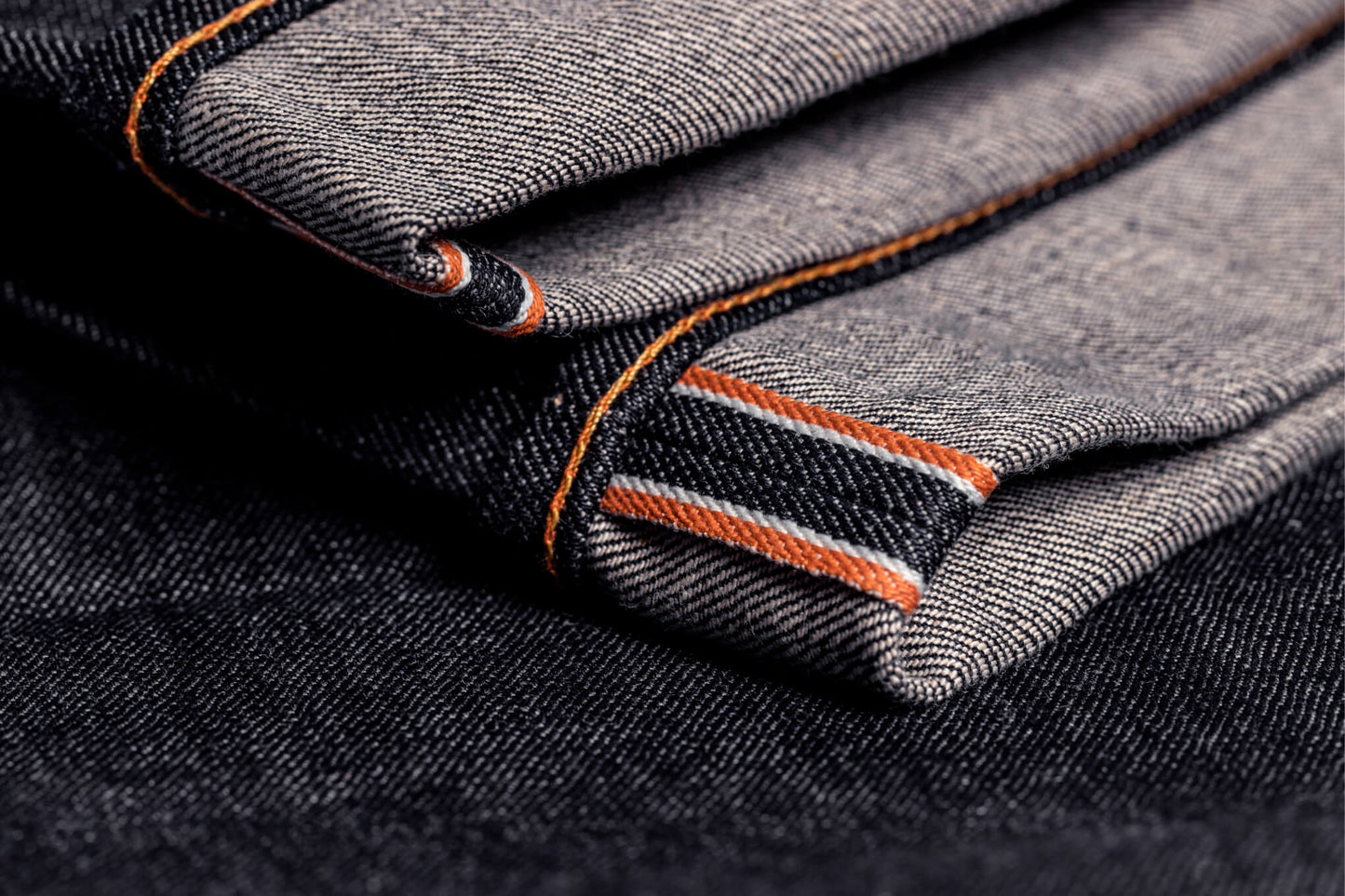 13.75oz raw Japanese Orange Selvage