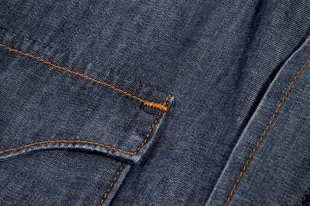 ORANGE CONTRASTING SINGLE NEEDLE