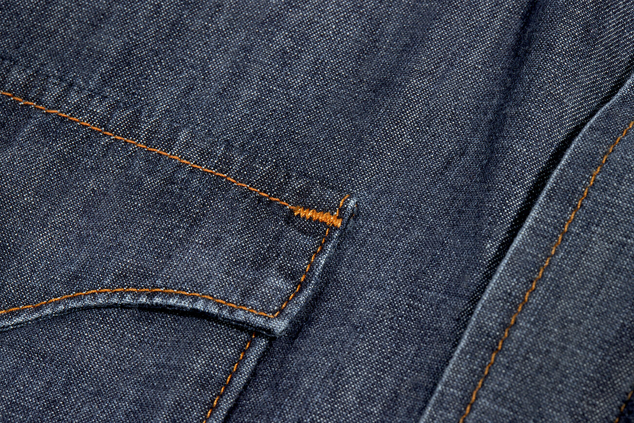 ORANGE CONTRASTING SINGLE NEEDLE
