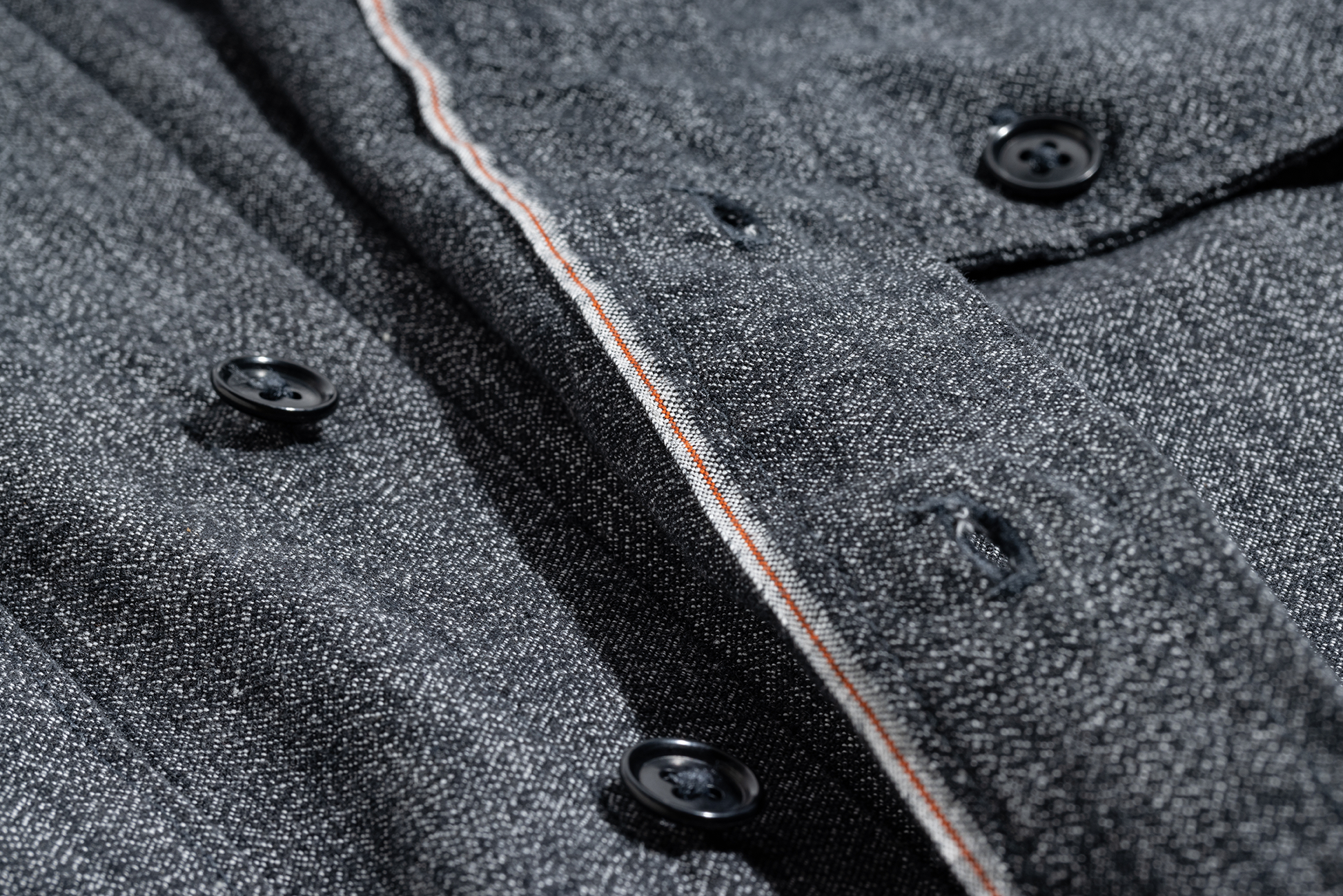 Orange Selvage Twill  (Deadstock)