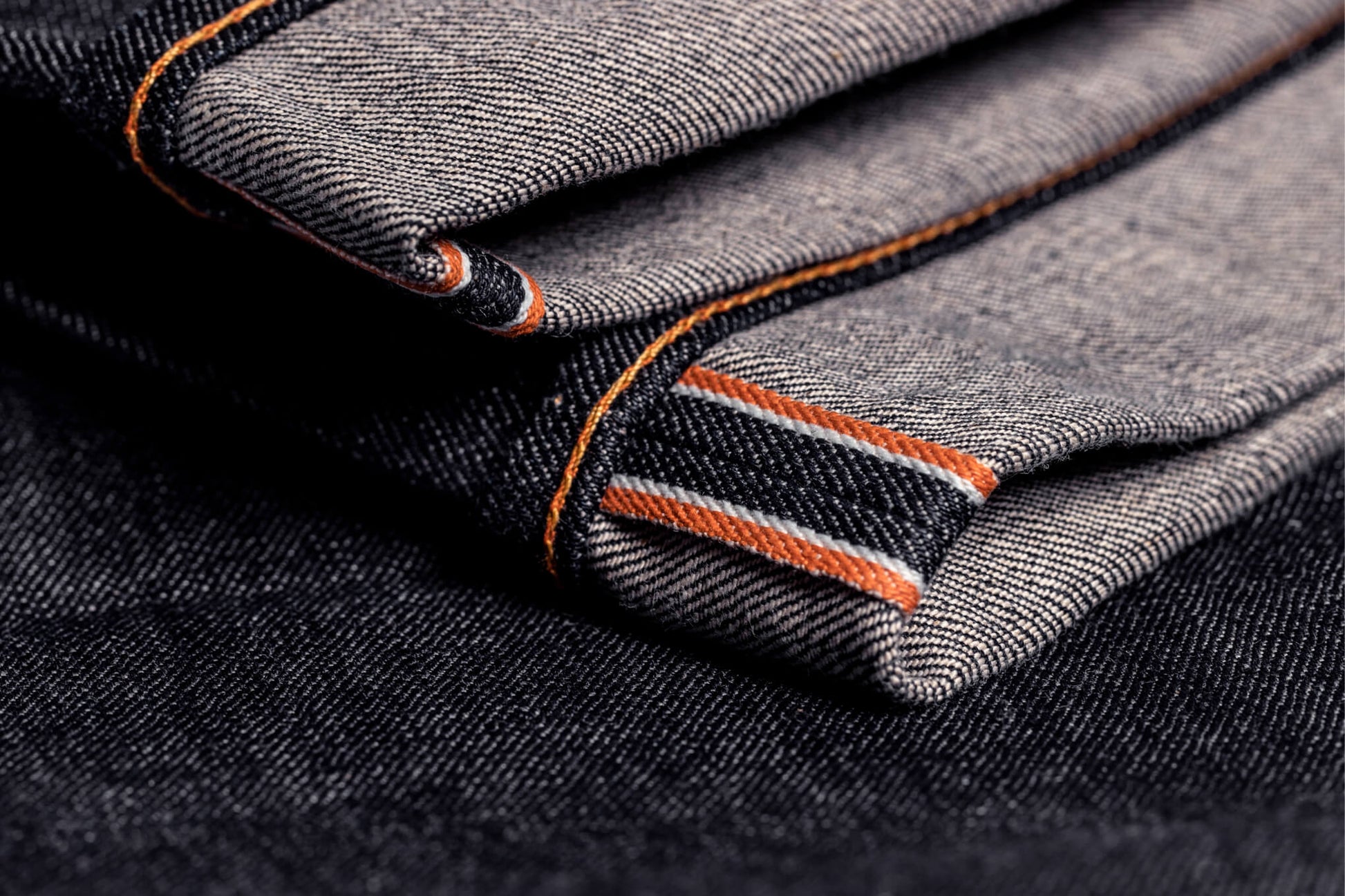 trademark Japanese orange selvage denim